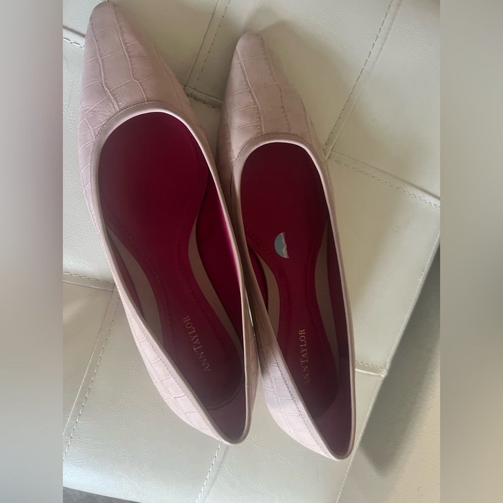 Ann Taylor pale pink flats